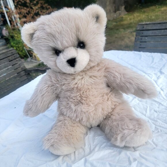 VTG WALLACE BERRIE AVANTI 1982 Plush 18" Cream Teddy Bear #962 Jockline ITALY - Picture 1 of 12